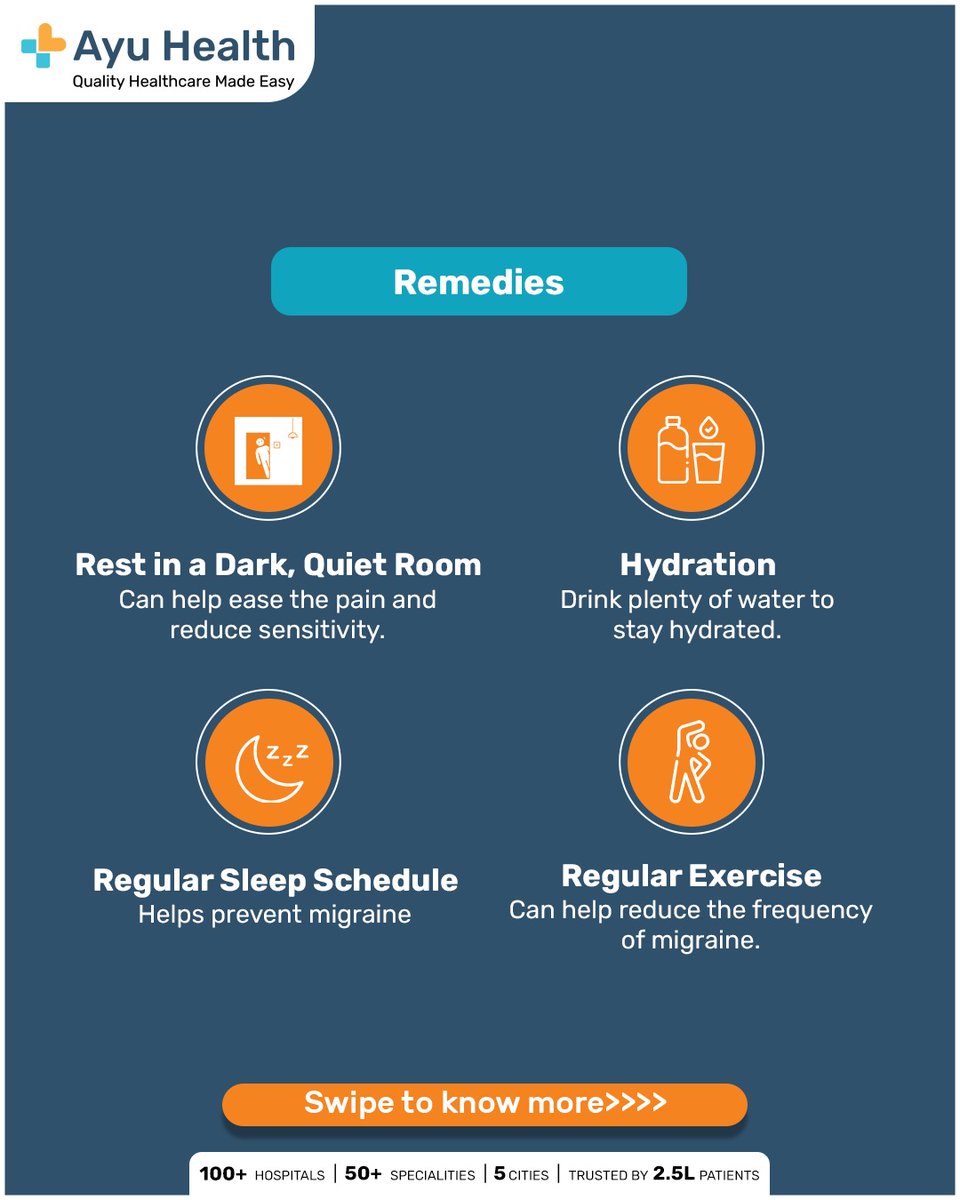 HealthAyu's tweet photo. Don't Ignore Migraine Symptoms—Take Action Today! Contact Ayuhealth for Any Migraine-Related Issues. We're Always Here to Provide the Care and Support You Need. Your Health and Well-being Matter to Us.

#ayuhealth #ayucare #ayumitra #healthcare #migraine #symptoms #headache https://t.co/NxrYI8yFjT