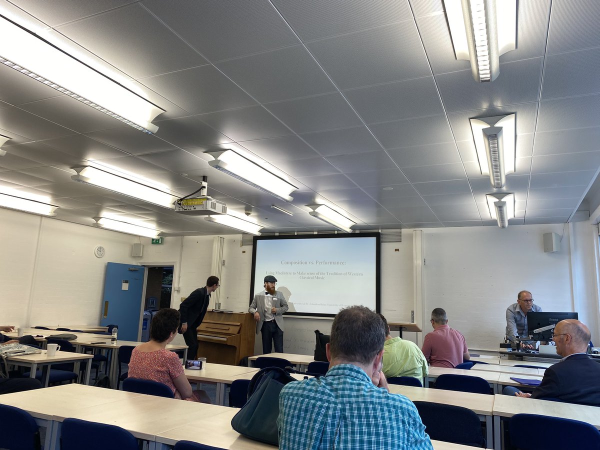 Morning piano. Setting up for a session on art/music at the International Society for MacIntyrean Enquiry conference <a href="/icmacentre/">ICMA Centre</a> <a href="/HenleyBSchool/">Henley Business School</a> <a href="/UniofReading/">Uni of Reading</a>