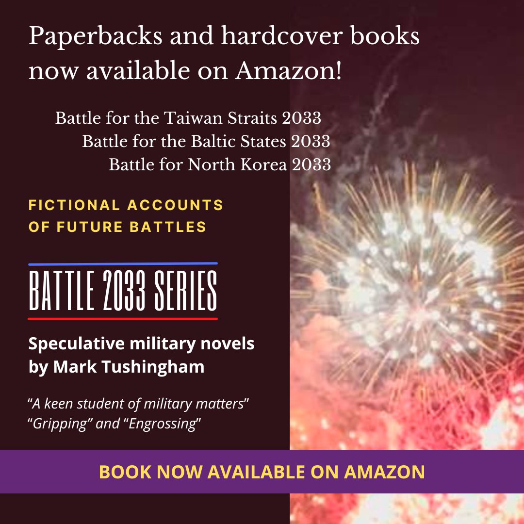 Mark_Tushingham's tweet photo. Speculative military fiction right out of today’s news. Paperback &amp; Kindle now available Amazon! 4 stars.

#NorthKorea #NATO #USAF #USArmy #militaryhistory #airforceacademy #alternativehistory #Taiwan #USNavy #Estonia #USMC #militarystrategy #Navy #UkraineWarNews #futuremilitary https://t.co/MjnEBxtjfV