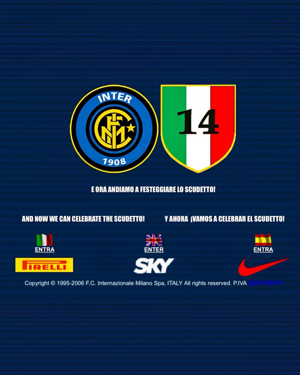 SoloEsclusivInt's tweet photo. SOLO IL VERO INTERISTA CONDIVIDERÀ E METTERÀ MI PIACE A QUESTO POST.

26 Luglio 2006: Uomini hanno combattuto il male ed hanno vinto.

26 LUGLIO 2006, COMUNICATO UFFICIALE FIGC: LO SCUDETTO 2005/2006 VA ALL’INTERNAZIONALE MILANO FOOTBALL CLUB.

👇

1/9 https://t.co/jZIwUOkMld
