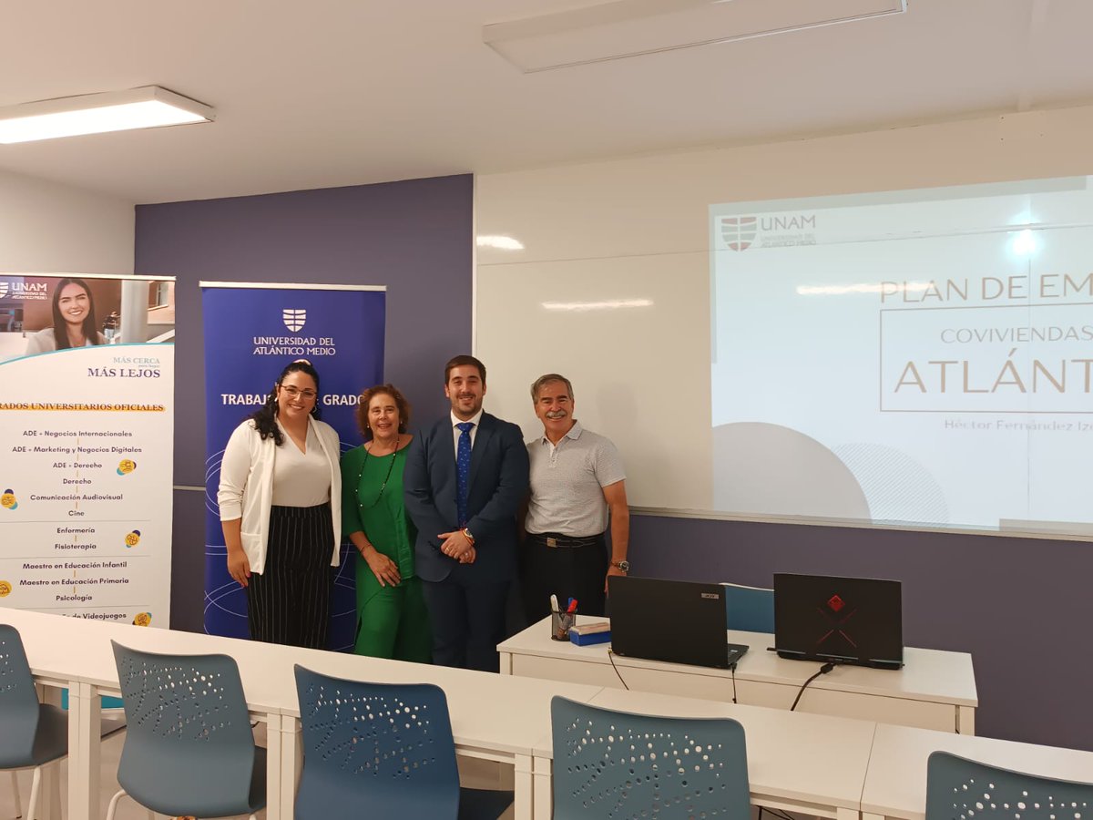 atlanticomedio's tweet photo. 🎓Nuestros alumnos del #GradoADE y #DobleGradoADEyDerecho defendieron sus Trabajos Finales de Grado (TFG) ante sus respectivos tribunales.
¡Felicidades a los estudiantes! Les deseamos muchos éxitos en esta nueva etapa.💙
#UNAM #MásCercaParaLlegarMásLejos https://t.co/gTkVuKTEon