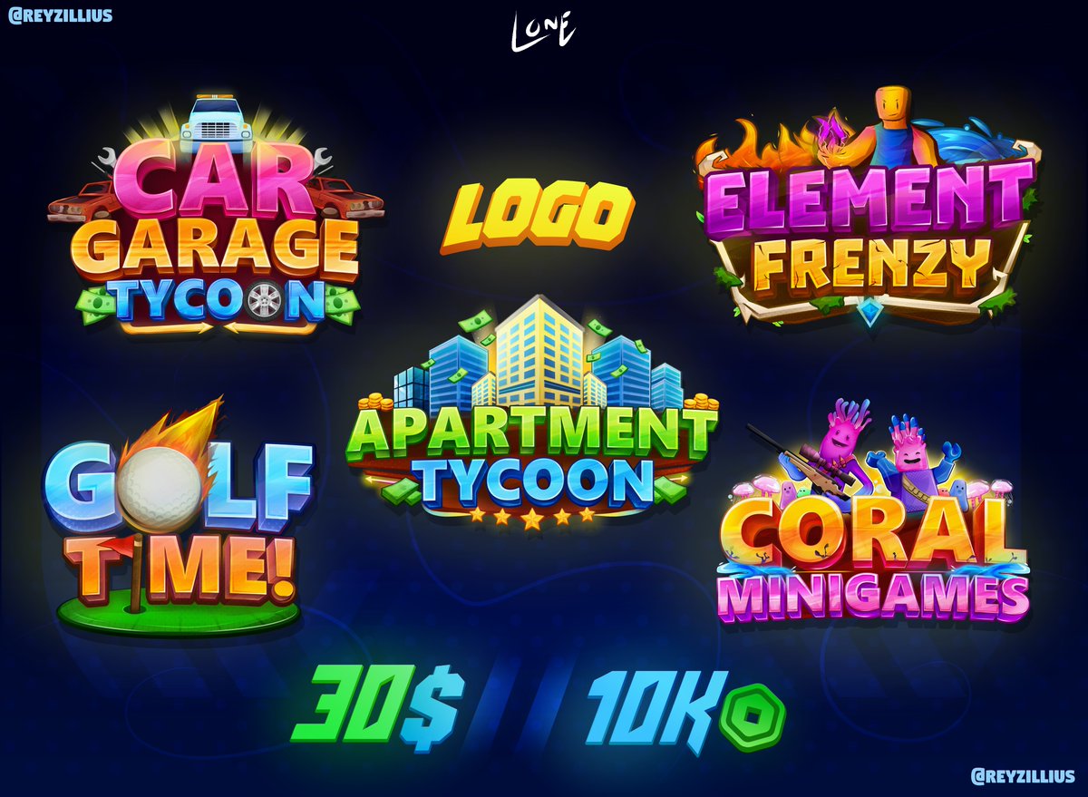 reyzillius's tweet image. Excited to announce that my commissions are finally opened!!
Need a quick high quality logo? What are you waiting for🔥
#Roblox / #RobloxGFX / #RobloxLogos / #Logo / #GraphicDesign