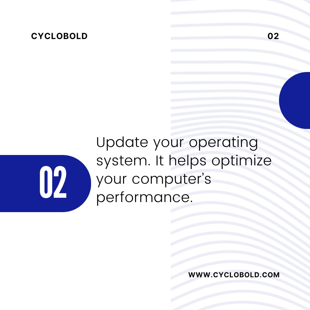 cyclobold's tweet image. Regularly update your software and clean your hardware to keep your computer running smoothly and efficiently.
I hope this helps!

#Ridewithcyclobold #TechTips #ComputerMaintenance #StayEfficient #maintenancetips