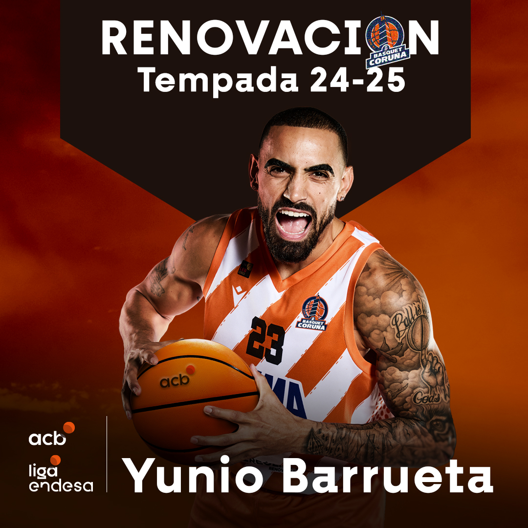 🖋️ ¡Se queda!

Yunio Barrueta renueva su compromiso defendiendo los colores del Leyma <a href="/basquetcoruna/">Leyma Basquet Coruña 🍊</a>. 

#MercadoACB | <a href="/DSBG_23/">Yunio Barrueta</a> | #LigaEndesa