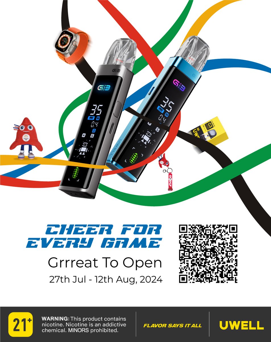 Join our G3 Pro Olympic game to win Apple Watch! 
Enter:
Share poster to 5 platforms.
Each share = 1 entry, up to 5/day.
Prizes:
🥇 Apple Watch + G3 Pro
🥈 Olympics Bundle + G3 Pro
🥉 G3 Pro

July 27 - Aug 12
Winners: Aug 13
Details: bit.ly/46o6XS9 (link live July 27)