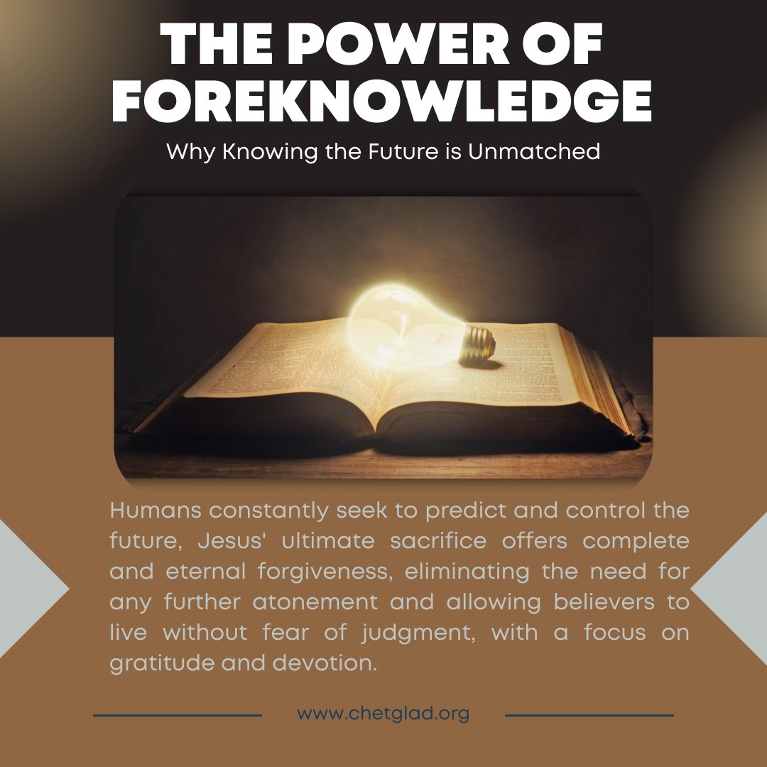 ChetGlad's tweet image. Unlock the secrets of tomorrow with the power of foreknowledge.
LEARN MORE: chetglad.org/post/thursday-…

#Foreknowledge #FutureInsights #PowerOfForesight #LifeAdvantage #DecisionMaking #TransformYourPath #UnlockTomorrow #FutureReady #InsightfulLiving