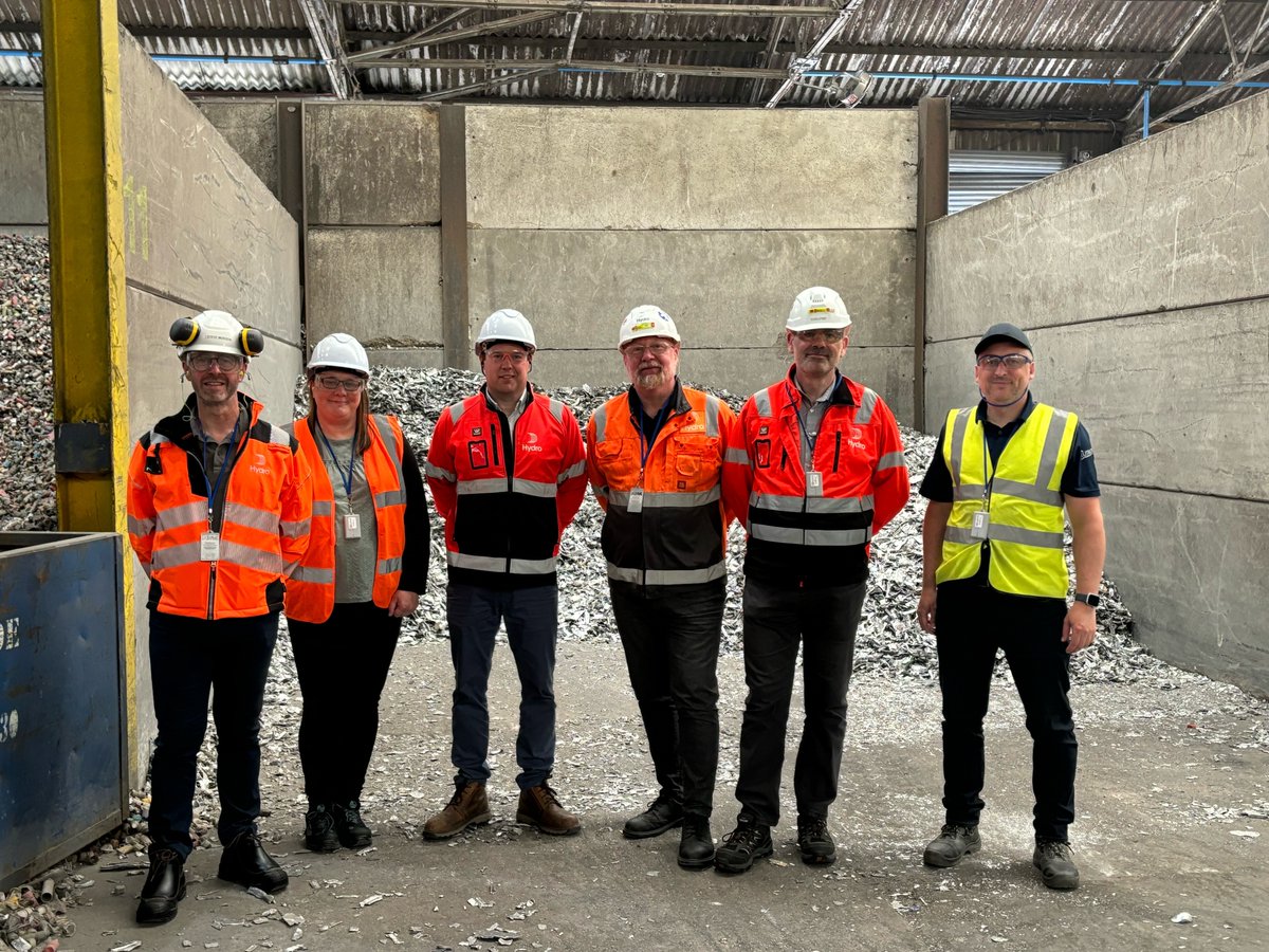 Earlier this week, we had the pleasure of hosting <a href="/HydroinUK/">Hydro Aluminium UK Ltd</a> sustainability team at our site in Oldbury.

They were given a behind-the-scenes tour of our operations, which provided them with a valuable glimpse into our industry-leading processes in action. 

#aluminiumrecycling