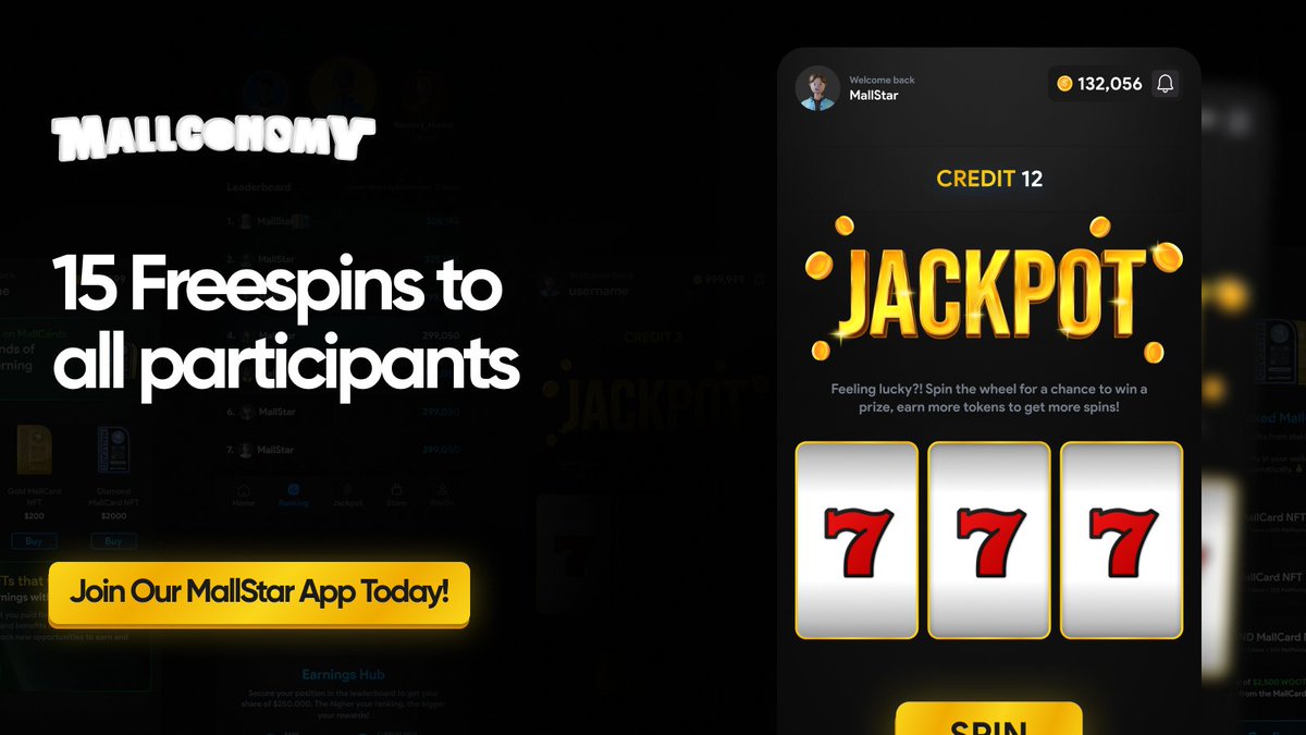 mallconomy's tweet photo. Friday Jackpot Frenzy! 🎉
Who’s ready to end the week with a bang? 🎰💥
Drop your MallStar App username below to win 15 extra free spins! Let's see if the weekend brings you some epic wins. 💥
Ready, set, spin! 🌟
#JackpotFriday #SpinToWin #Mallconomy https://t.co/hnDbibPCAf