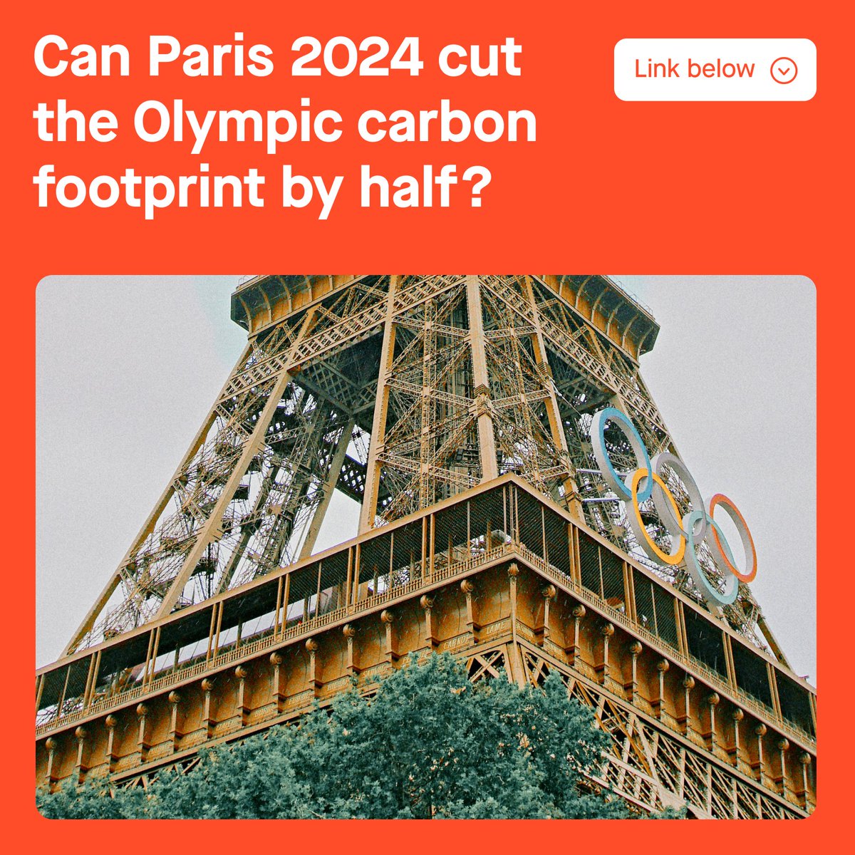 The Paris #Olympics will finally open today, with an unprecedented opening ceremony on the River Seine

Organizers also want to set new sustainability records, by cutting the Games' carbon footprint by 50%

Can it be done? How will they try? Our analysis: go.sweep.net/4dgXnmG