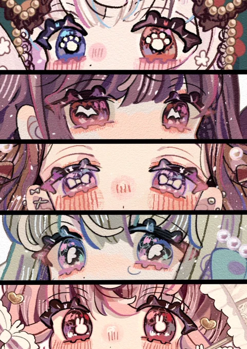 🐾👿🎀😇🐇
#今月描いた絵を晒そう 