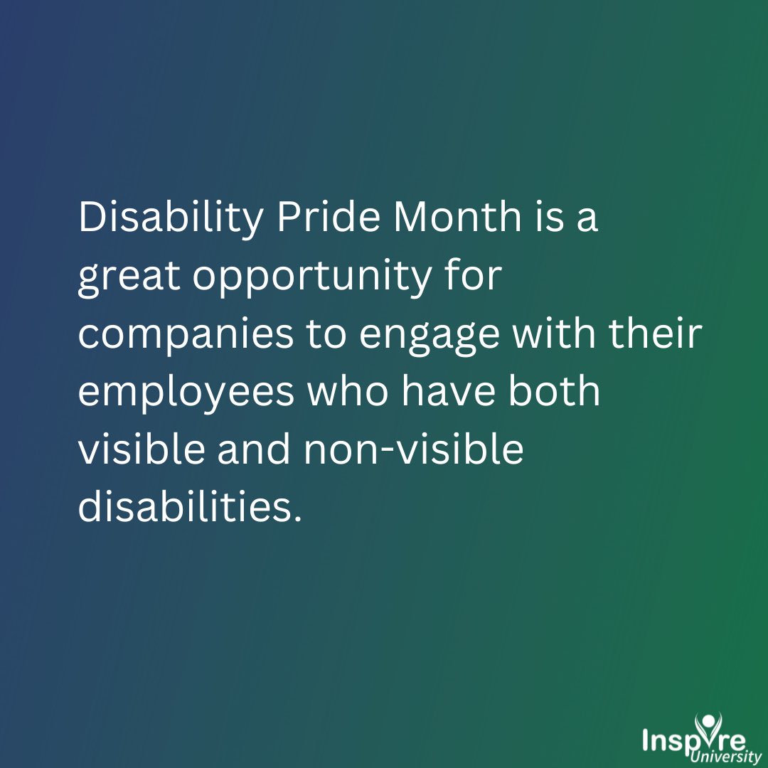 JonathanSlifka's tweet photo. Disability Pride Month is a great opportunity for companies to engage with their employees who have both visible and non-visible disabilities. #InspireU #DisabilityInclusion #DisabilityAction #InspirationalSpeaker #MotivationalSpeaker https://t.co/iN3UeXJMgr