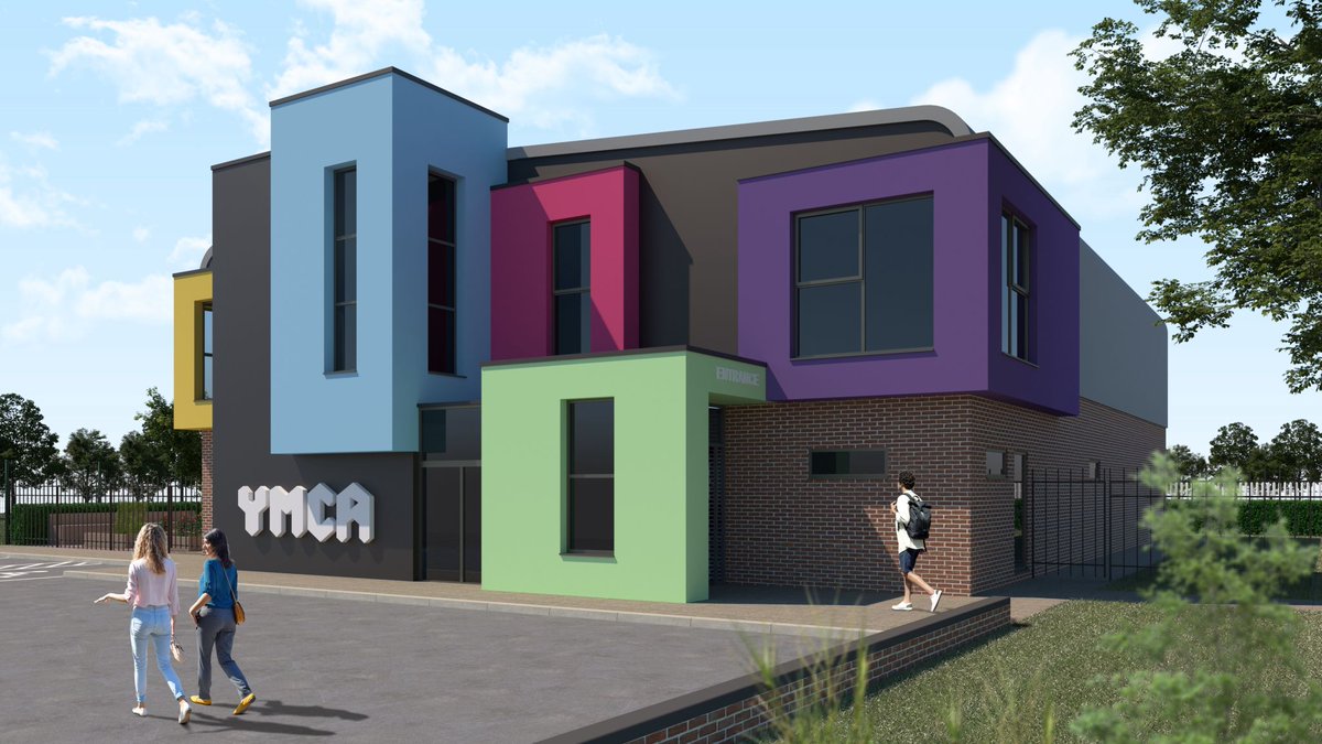 Works at the new St Giles Community Centre for <a href="/YMCALincs/">YMCA Lincolnshire</a> are proceeding quickly with the masonry for the new front extension completed. The works will provide improved accessibility to the building and improved facilities for young people in the area. #architecture #Lincoln