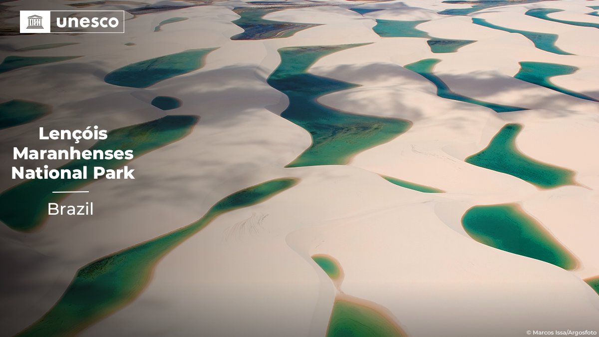 🔴 BREAKING!

New inscription on the <a href="/UNESCO/">UNESCO 🏛️ #Education #Sciences #Culture 🇺🇳</a> #WorldHeritage List: Lençóis Maranhenses National Park, #Brazil 🇧🇷.

➡️unes.co/46whc #46WHC