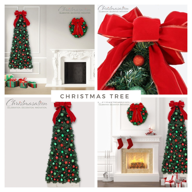 christmasation's tweet photo. Christmas in July Sale! All holiday items are now on sale like this space-saving Pet Friendly Pre-Lit Classic Red and Green Interlocking Space-saving Hanging Christmas EZ-FIT Tree!
https://t.co/xt5Ef4tipF
#hangingtree #christmastree #flattree #walltree #spacesaving https://t.co/f00sCDWOm0