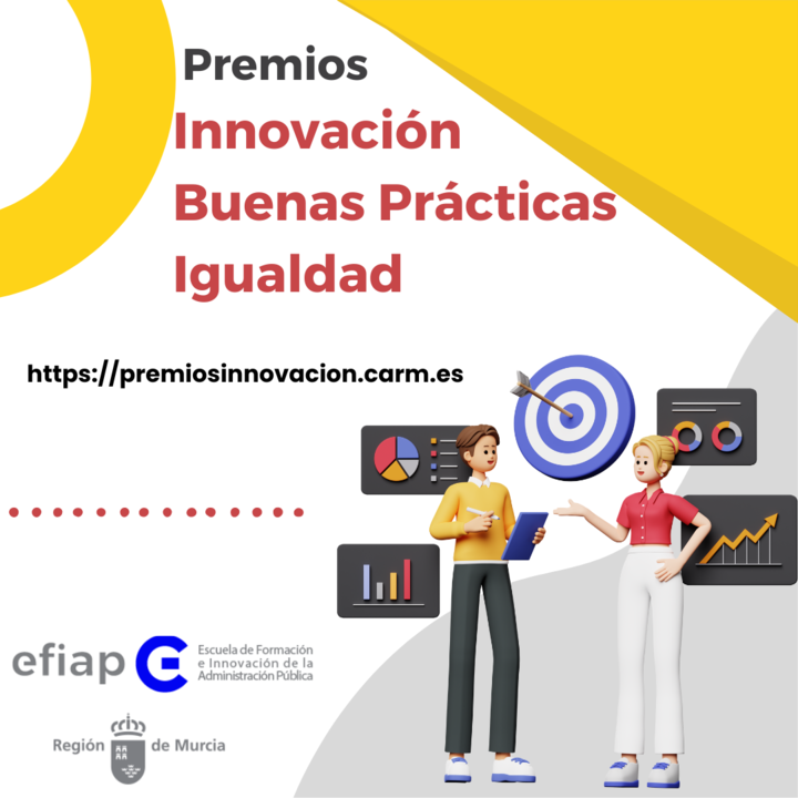 EFIAP_Murcia's tweet photo. 🆕Convocatoria de los Premios a la Innovación y las Buenas Prácticas y el Premio a la Igualdad en la Comunidad Autónoma de la Región de Murcia ‼️

🗓️ Plazo hasta 20/09

🗒️ Solicitudes ➡️ https://t.co/Bbv7L62fYE

Toda la info ➡️ https://t.co/hX6CarbnGF https://t.co/Liz2lCbzHo