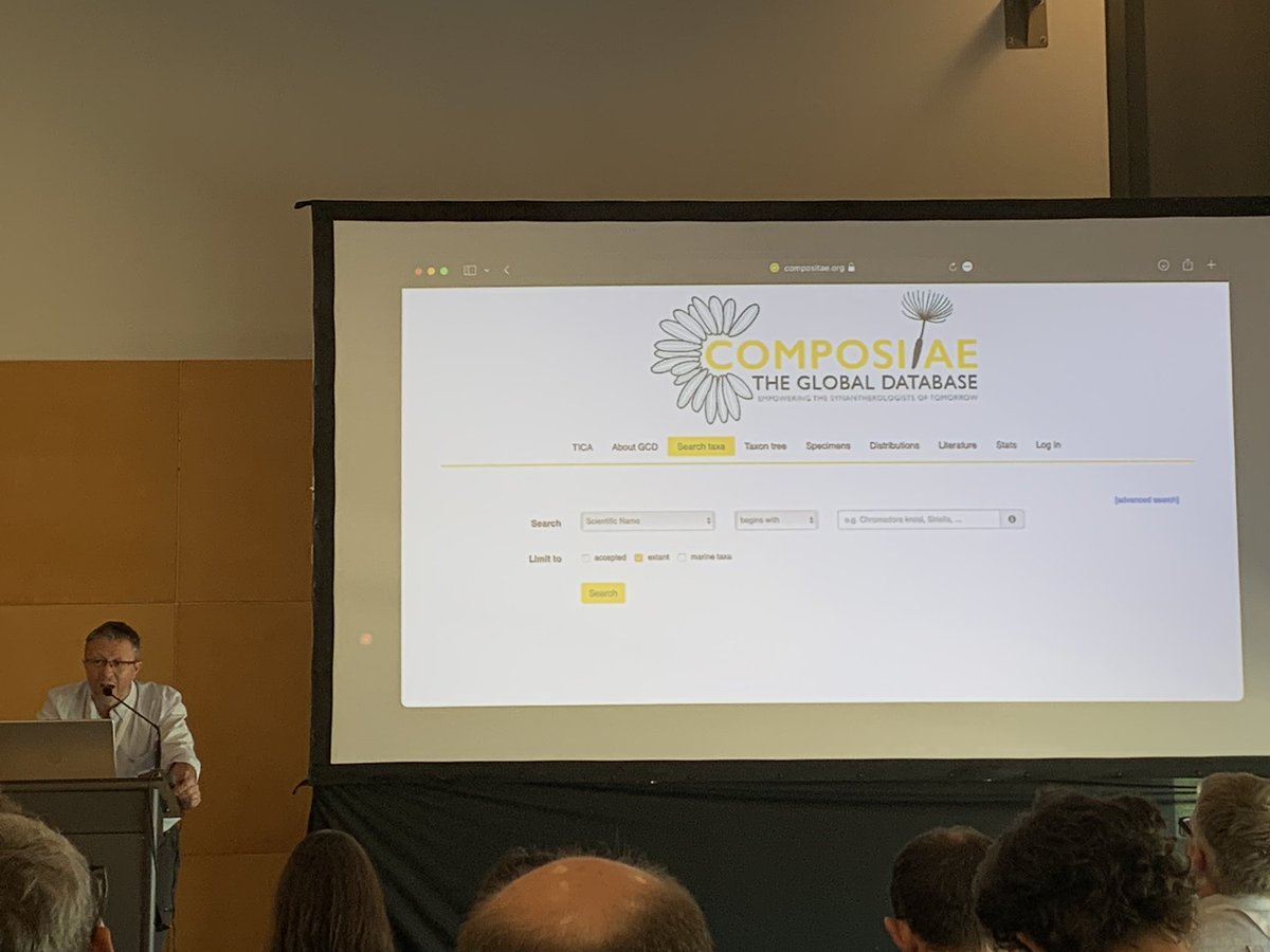 M_Gostel's tweet photo. Global #Compositae Database (https://t.co/K7VEobsbnZ) needs ur help! Recognized by @TheWorldFlora Essential #taxonomy resource
Maurício Bonifacino “As a #capitulum is comprised of many parts that form the whole, the GCD is a resource that requires each in our community” #IBC2024 https://t.co/tFfNVmZ0sL