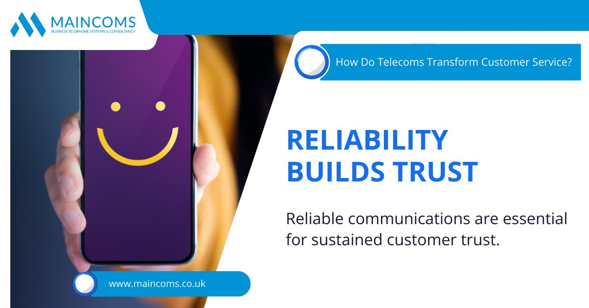 Maincoms Ltd (@maincoms) on Twitter photo ✅ If you want to enhance your #CustomerService, reliable #communications are essential for creating and sustaining #CustomerTrust.
Not happy with your telecoms supplier? Speak to the experts today!
T: 0333 358 3000
E: hello@maincoms.co.uk
#BusinessTelecoms #Telecoms ✅ If you want to enhance your #CustomerService, reliable #communications are essential for creating and sustaining #CustomerTrust.
Not happy with your telecoms supplier? Speak to the experts today!
T: 0333 358 3000
E: hello@maincoms.co.uk
#BusinessTelecoms #Telecoms