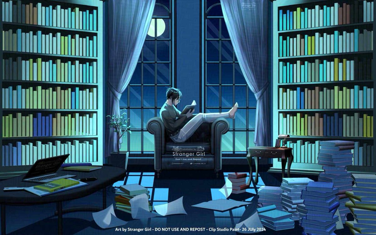 StrangerGirl97's tweet image. Night Study