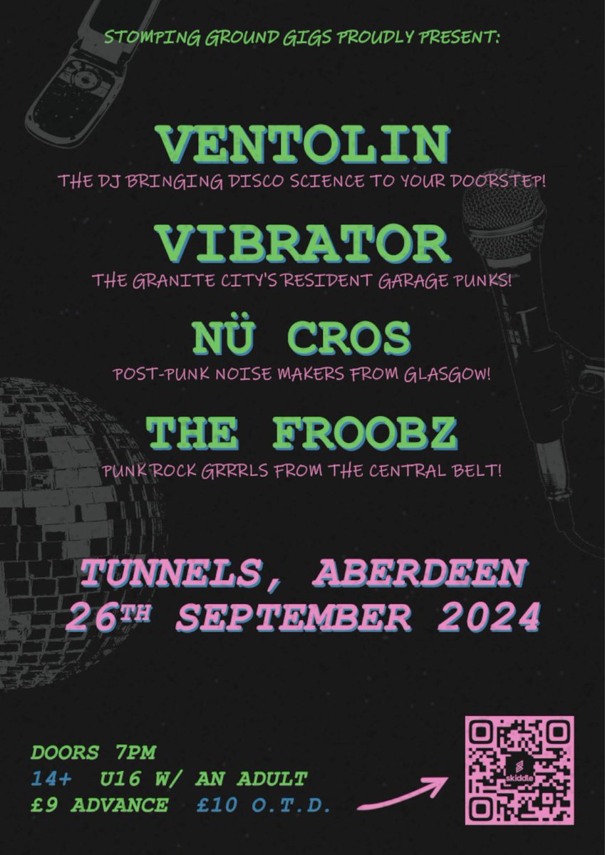 stompingroundg's tweet photo. ⋆ₒₓ⋆:°* NEW GIG *°:⋆ₓₒ⋆

🗓️ Thursday 26th September 2024
🛼 Tunnels, Aberdeen
🫧 £9 advance | £6 advance for @ABDNRockSoc | £10 on the door
🎟️ https://t.co/tU4qETS4Ag

Keep reading to learn a little more about our special guests 🤓 https://t.co/cuRdRw0UAo