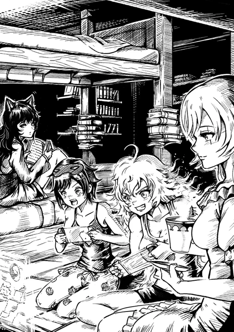 #rwby
#rwbyfanart
バラ色の日々 