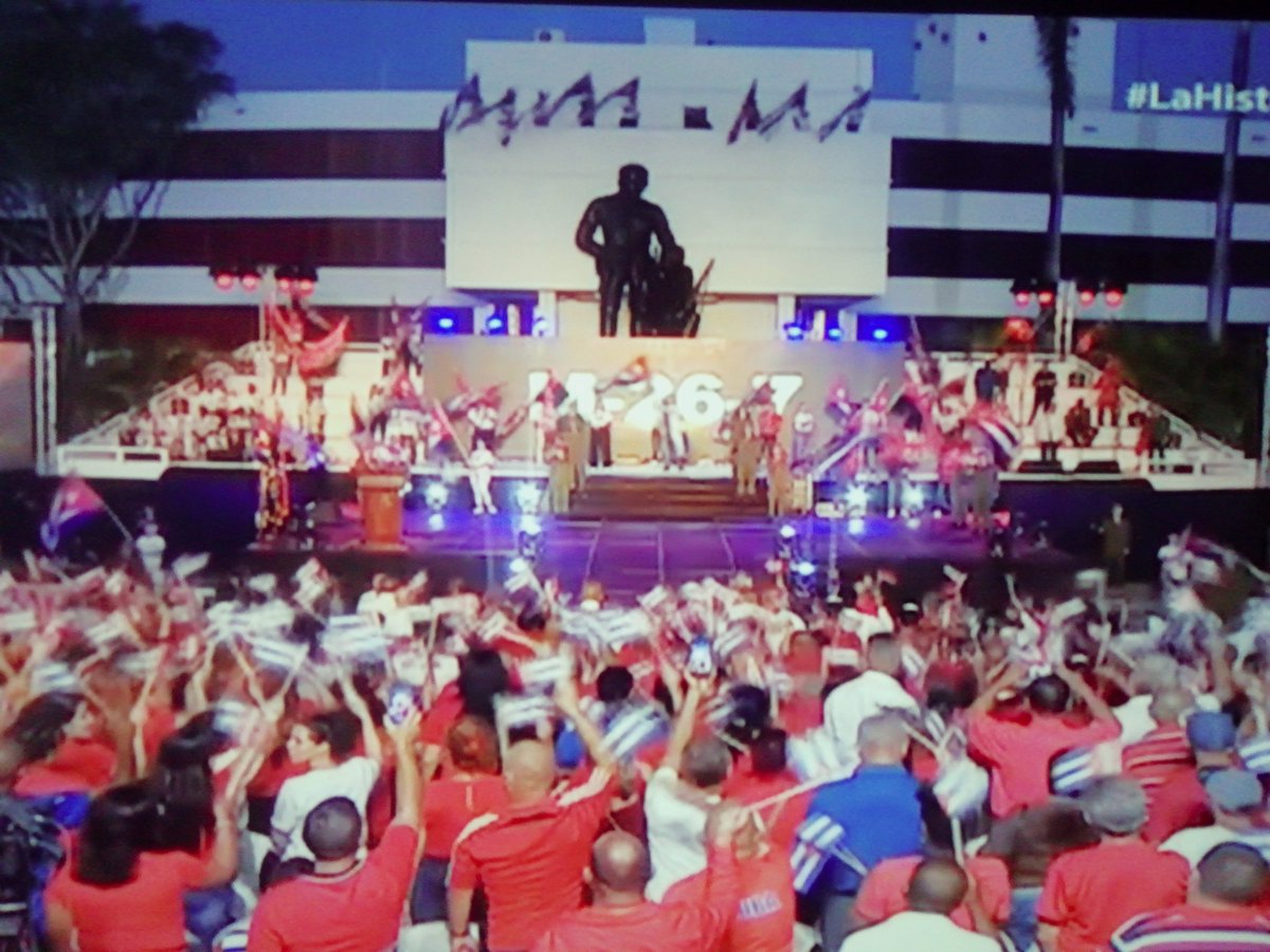 A 71 años de los históricos asaltos a los cuarteles Moncada y Carlos Manuel de Céspedes se escucha firme la voz del pueblo y sus líderes este 26 desde #SanctiSpíritusEnMarcha #Venceremos