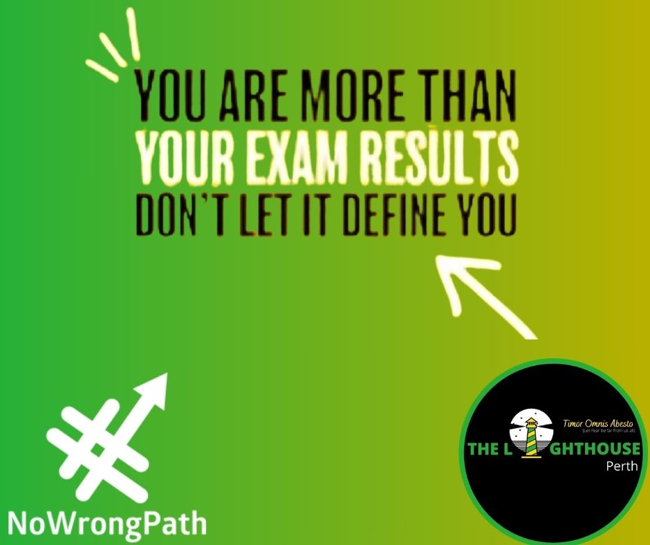 🖤 Tuesday 6th August - Exam results day!
💚 Remember you are not defined by your results.
💛 The Lighthouse drop in is available 10-4pm on Tuesday.

#welistenwecare #youthmentalhealth #mentalhealthawareness #lighthouseforperth #perthandkinross #nowrongpath