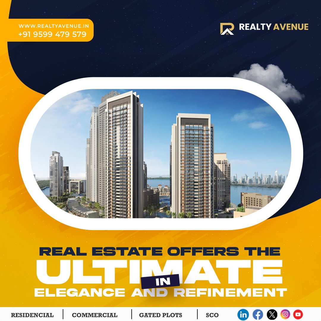 RealtyAvenueIN's tweet photo. Experience the pinnacle of elegance and refinement with Realtyavenue. Raise your living standards today!
#RealtyAvenue #RealtyLuxury #ElegantLiving #LuxuryLiving #DreamHome #ElegantHomes #RefinedLiving #LuxuryLifestyle #HomeSweetHome #PremiumLiving #LiveInStyle #UltimateElegance https://t.co/jddNt1Fxxd