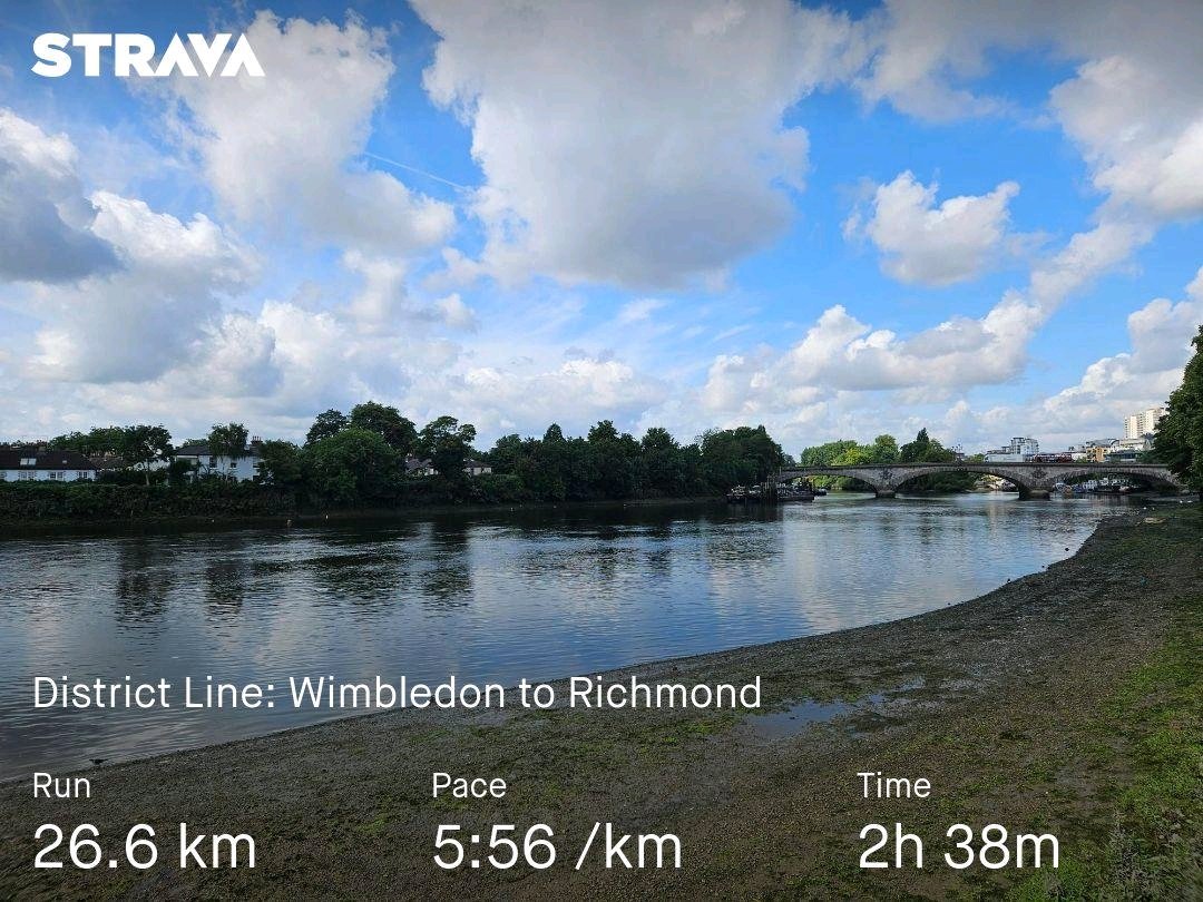 Mark_Wardell's tweet image. Ticking off another part of the London Underground: District Line from Wimbledon to Richmond. Lovely day for it and just three more runs and I'll have run the whole network 😎

#ukrunchat #runr #running