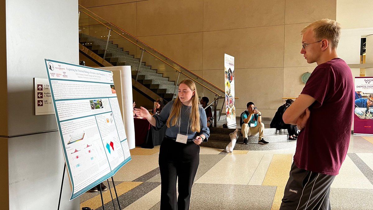 Helle Aronson BS/MS, Virginia Tech Department of Biochemistry,  presented the work she conducted these past few months at the annual  Summer Undergraduate Research Symposium today! Helle's work focuses on  studying the mechanisms that contribute to Aedes japonicus mosquitoes'