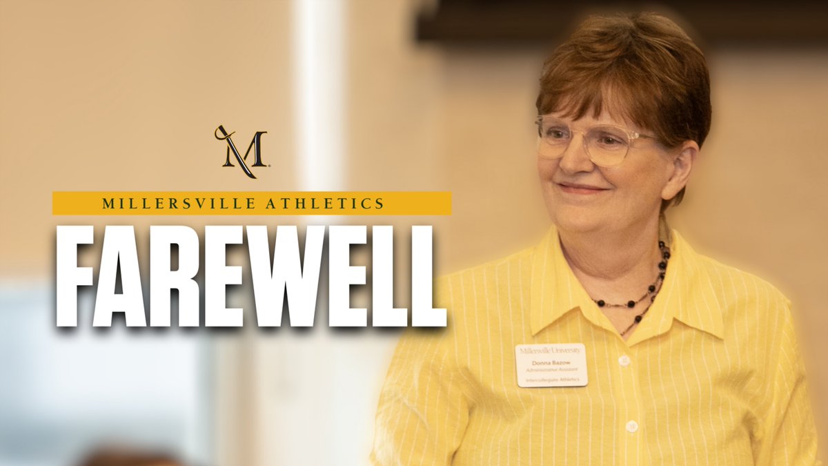Millersville Marauders (@villemarauders) on Twitter photo Since 2010, Donna Bazow has been a pillar in Millersville Athletics. Today marks her final day before a much-deserved retirement. Her impact on the experience of the student-athletes has been immeasurable. Thank you, Donna!
Story: millersvilleathletics.com/news/2024/7/26… Since 2010, Donna Bazow has been a pillar in Millersville Athletics. Today marks her final day before a much-deserved retirement. Her impact on the experience of the student-athletes has been immeasurable. Thank you, Donna!
Story: millersvilleathletics.com/news/2024/7/26…