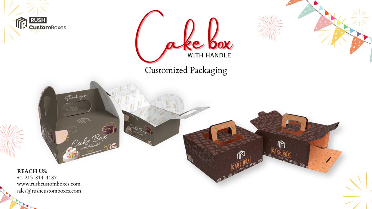 rushcustomboxes's tweet image. 🍰✨ Showcase your cakes with our premium Cake Boxes! 🌟 Keep them fresh and beautifully presented. 🎂📦
🔗 rushcustomboxes.com/consumer-indus…
#CakeBoxes #BakeryPackaging #FreshAndDelicious #ElegantPresentation