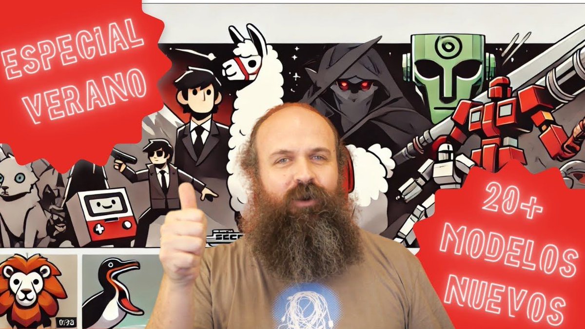 Si quieres mantenerte al día con los últimos lanzamientos de IA Generativa, no te pierdas este recopilatorio con todo lo que ha ocurrido antes de verano! buff.ly/46koxqa 

Son más de 45 minutos en los que hablamos de los modelos nuevos como Llama 3.1 y otros muchos más!