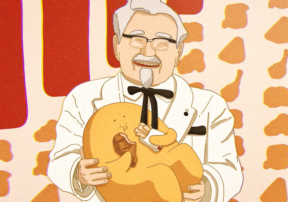「けんたっきーモグモグ #イラスト #じょんびすた」|こでらひなのイラスト