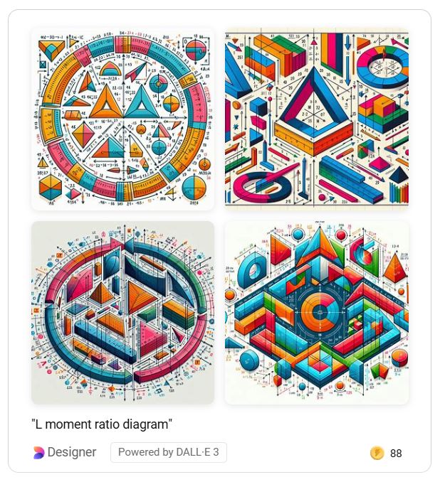 tweetingdsb's tweet photo. I asked AI to create L-moment ratio diagram, and let's just say it was a... creative attempt !!!

Time to send the AI back to Stats 101 . . . https://t.co/CpCuGL8zez