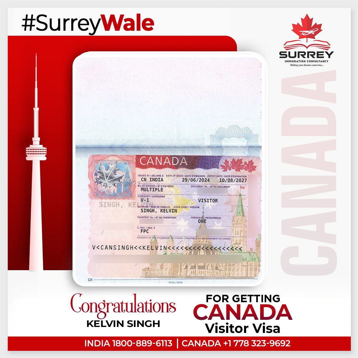 Surreyofficial's tweet image. 🌟✈️ Your visa to Canada is all set. Time to embark on a wonderful adventure!🌸

Canada
📞+1 (250) 974-7825
📞+1 (604) 830-2525
📞+1 (778) 323-9692

INDIA
📞1800-889-6113

#CanadaVisaApproved #VisaGranted #NewAdventures #DreamComeTrue #CanadianDream