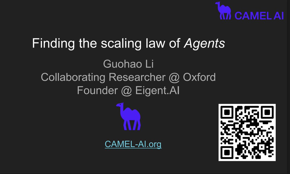 Carlos (@alg0agent) on Twitter photo Slides from the AI Agents London meetup - Camel AI <a href="/CamelAIOrg/">CAMEL-AI.org</a> Collaborative Agents Framework drive.google.com/file/d/1qWDe0l… Slides from the AI Agents London meetup - Camel AI <a href="/CamelAIOrg/">CAMEL-AI.org</a> Collaborative Agents Framework drive.google.com/file/d/1qWDe0l…
