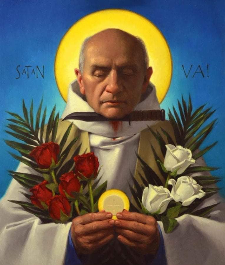 Today is the 8th anniversary of Catholic priest Jaques Hamel's martyrdom. On 26 July, 2016, while celebrating Mass at Saint-Étienne-du-Rouvray church in Rouen, France, Father Jaques Hamel was assassinated by Islamic State terrorists.

Painting by Neilson Carlin
