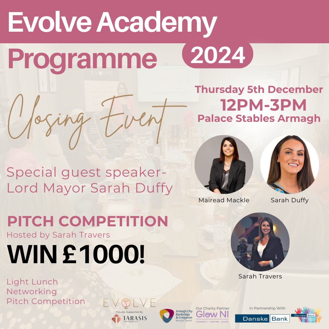 EvolveWomen_'s tweet photo. Applications close at 11pm tonight! Apply now- https://t.co/u6tb234ast https://t.co/LvjcoKlaAn