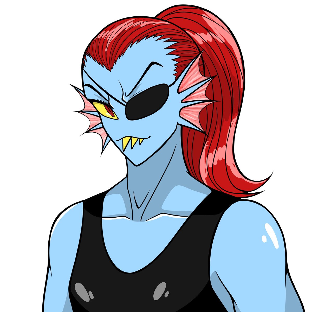 PROPRO_XYXY's tweet photo. お久しぶりです
クリスマス以来のちゃんとした絵でございます
 #Undyne https://t.co/71Od7nNyoY