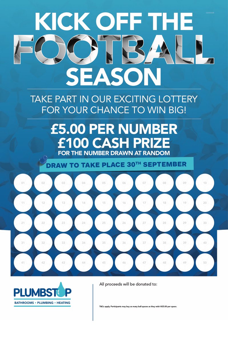 Coming to your local Western Region centre soon, kick off the Footy Season with our Lottery pick a number for a chance to win £100 cash ⚽️ 💴 gota be in it to win it 👏🏽#takepart #customerfun