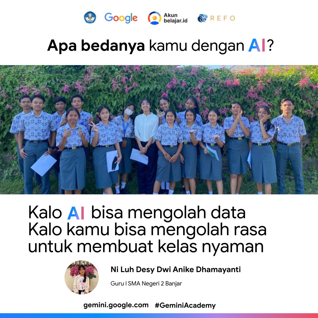 EchyDewia's tweet photo. #GeminiAcademy @RefoIndonesia  @googleindonesia https://t.co/lVKKIpDebp
