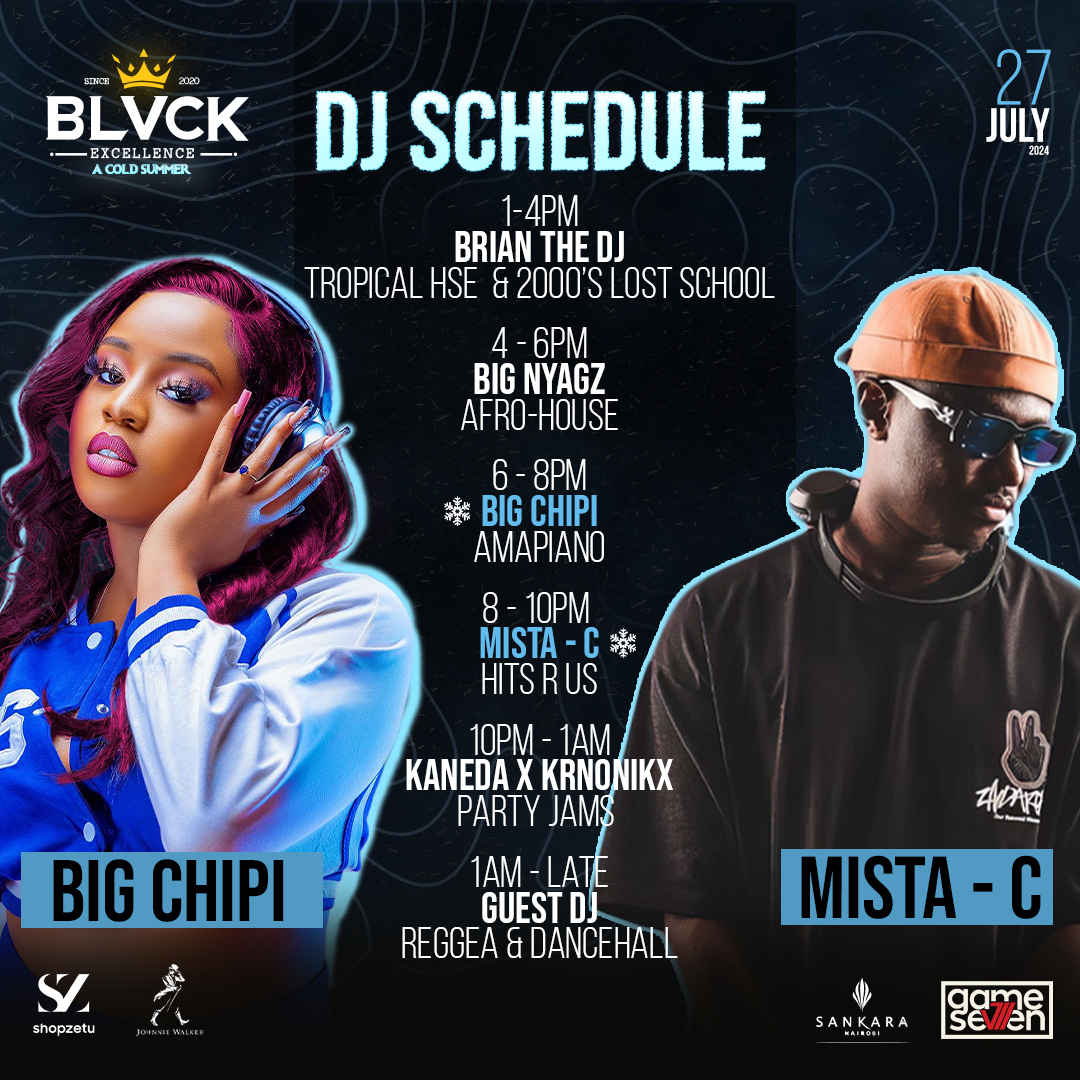 game__vii's tweet photo. DJ SET LIST ๐ฅ ๐๐ง๐ผ
@chipikestar
@BeatsbyMista_C
Get your tickets now. Link in bio
#BlackExcellenceKE #BeKE #MusicIsLife #RespectTheDJs #DJlife #Afrohouse #Afrobeats #HipHop #RnB #House #Amapiano #Africa https://t.co/czYi2nSNfJ