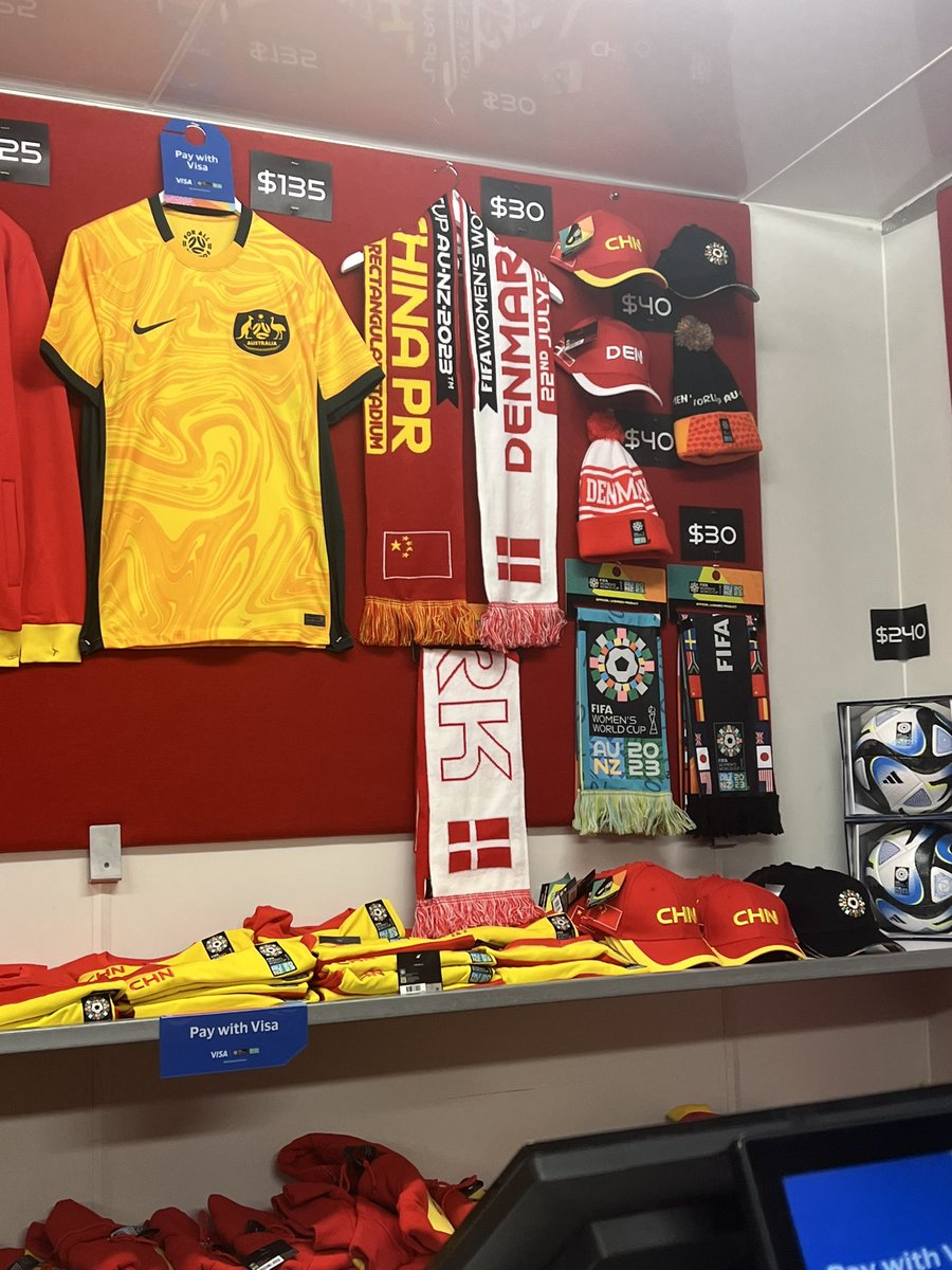kevantan_11's tweet image. Photos in the FIFA Store at the FIFA Fan Festival in Perthduring the 2023 Women’s World Cup (1/2)
#FIFAWWC #FIFAWWC2023 #FIFA #BeyondGreatness  #fifawomensworldcup #football #AUNZ23 #perth #tazuni #fifastore #mascotplush #headwear #tazuniplush #oceaunz #ball #scarf #keyring #visa