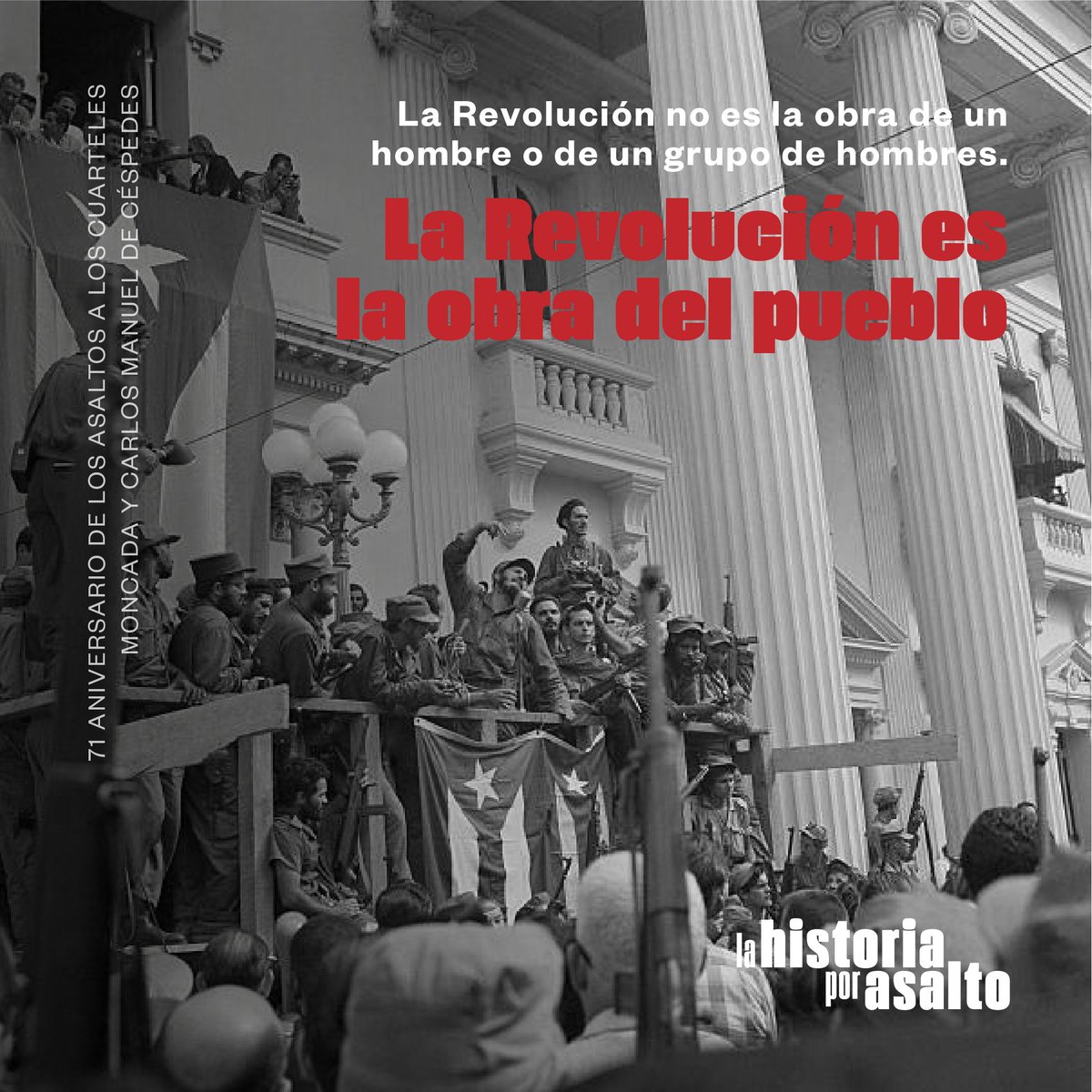 UNAH_Cuba's tweet photo. 🌱🇨🇺 ¡Día de la Rebeldía Nacional! 
#LaHistoriaPorAsalto 
🔴⚫ https://t.co/YRZeYBXXWZ