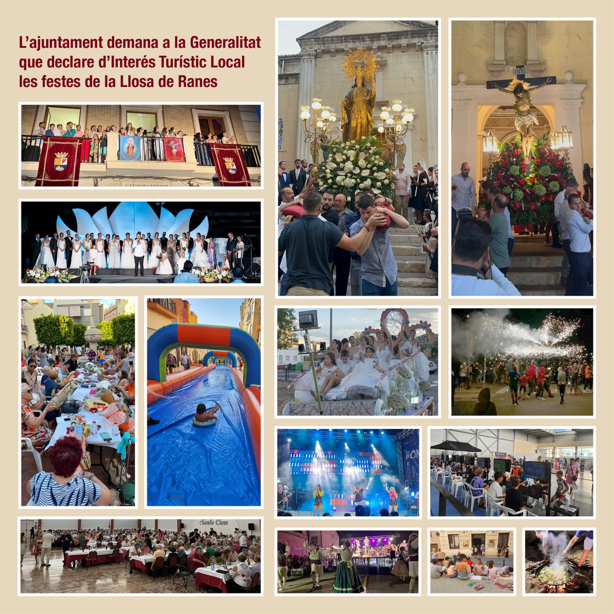 El ple de l'ajuntament va aprovar per unanimitat el dijous sol·licitar a la Generalitat que declare Festa d'Interés Turístic Local els festejos en honor a la Mare de Déu del Naixement i del Crist del Miracle, que se celebren a finals d'agost.