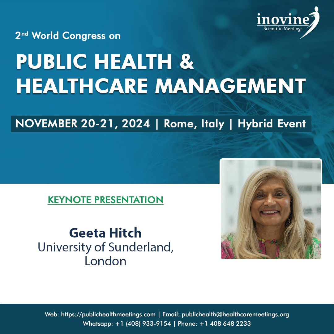 publichealth (@wcphhm2024) on Twitter photo We invite you to participate in the @ publichealth2024
by <a href="/Inovinemeetings/">Inovine Meetings LLC</a>
Discover the latest advancements and mark your calendar for this notable event! November 20-21, 2024
MIDAS Palace Hotel, Rome, Italy
lnkd.in/gRqyxRAV
+1 4089339154
PublichealthConferences We invite you to participate in the @ publichealth2024
by <a href="/Inovinemeetings/">Inovine Meetings LLC</a>
Discover the latest advancements and mark your calendar for this notable event! November 20-21, 2024
MIDAS Palace Hotel, Rome, Italy
lnkd.in/gRqyxRAV
+1 4089339154
PublichealthConferences