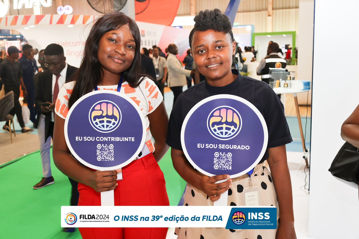 INSSAngola's tweet photo. Acompanhe alguns momentos da nossa presença na 39.ª edição da FILDA - Feira Internacional de Luanda 2024.
Junta-se a nós na maior feira de negócios nacional.
INSS, uma família que cuida de outras famílias
#inssnafilda2024
#inss
#segurançasocial
#filda https://t.co/gYTjKGaZ09