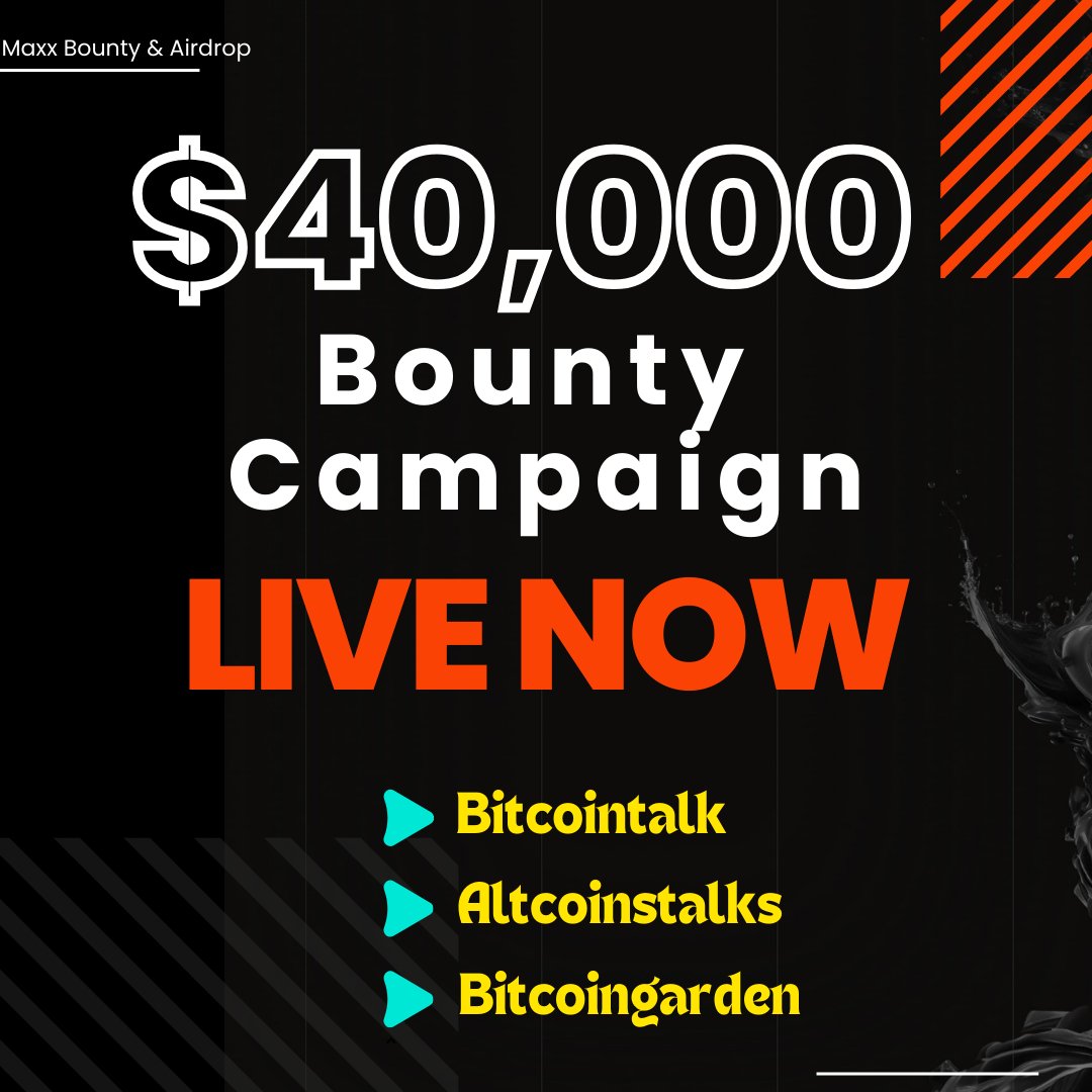 MaxxBnA's tweet photo. 🪙 CRUDO Protocol Bounty - ROUND -3 🪙

🎁Partnership Giveaway 
🔆@MaxxBnA x @CrudoProtocol 
💸 $40,000 Rewards
⏳ 4 Weeks Campaign 

🧿Join now 🧿

➡️ Bitcointalk - https://t.co/qHBej0SLqF
➡️Altcoinstalks - https://t.co/M4wZR6IkIt
➡️Bitcoingarden - https://t.co/Bp1ZAUYM98

#Bounty #Airdrop #Giveaway #Bitcointalk #Altcoinstalks #Bitcoingarden