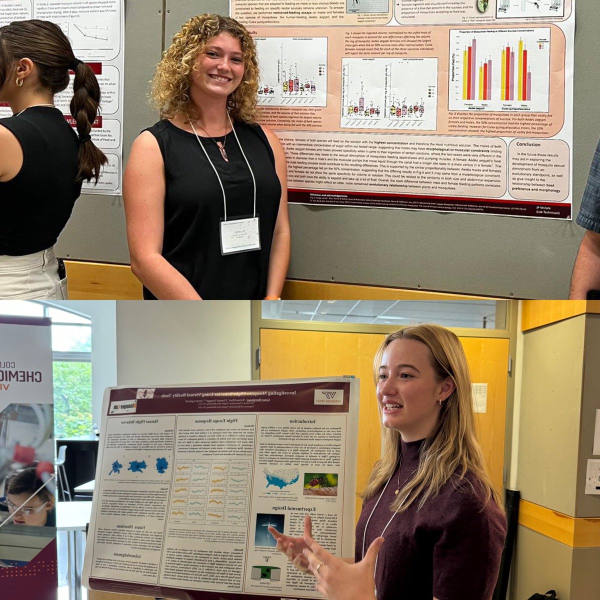 Sydney Luff (Fralin SURF) and Grace Hawkinson (SURF-Neuro) represented  collaborative work between <a href="/thevinaugerlab/">Clement Vinauger</a>, <a href="/Lahondere_Lab/">Dr. Chloe Lahondere</a> and <a href="/hokuba/">Sweta Agrawal</a> labs at the Summer Undergrad Research Conference. Well done Team! <a href="/vtbiochem/">VT Biochemistry</a> <a href="/FralinLifeSci/">Fralin Life Sciences Institute</a> <a href="/VTNeuro/">Virginia Tech School of Neuroscience</a>