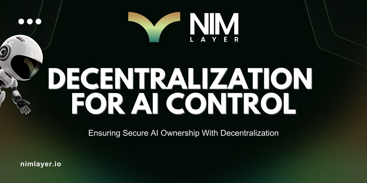 Build_Vertical's tweet photo. In the rapidly evolving world of AI, control matters. Decentralization is key to securing your AI models. 🔐
By leveraging this feature of blockchain technology, #NIMLayer empowers AI developers to maintain ownership and autonomy over their models.
#AI #Blockchain $NIMAI https://t.co/OnLPaHaUq4